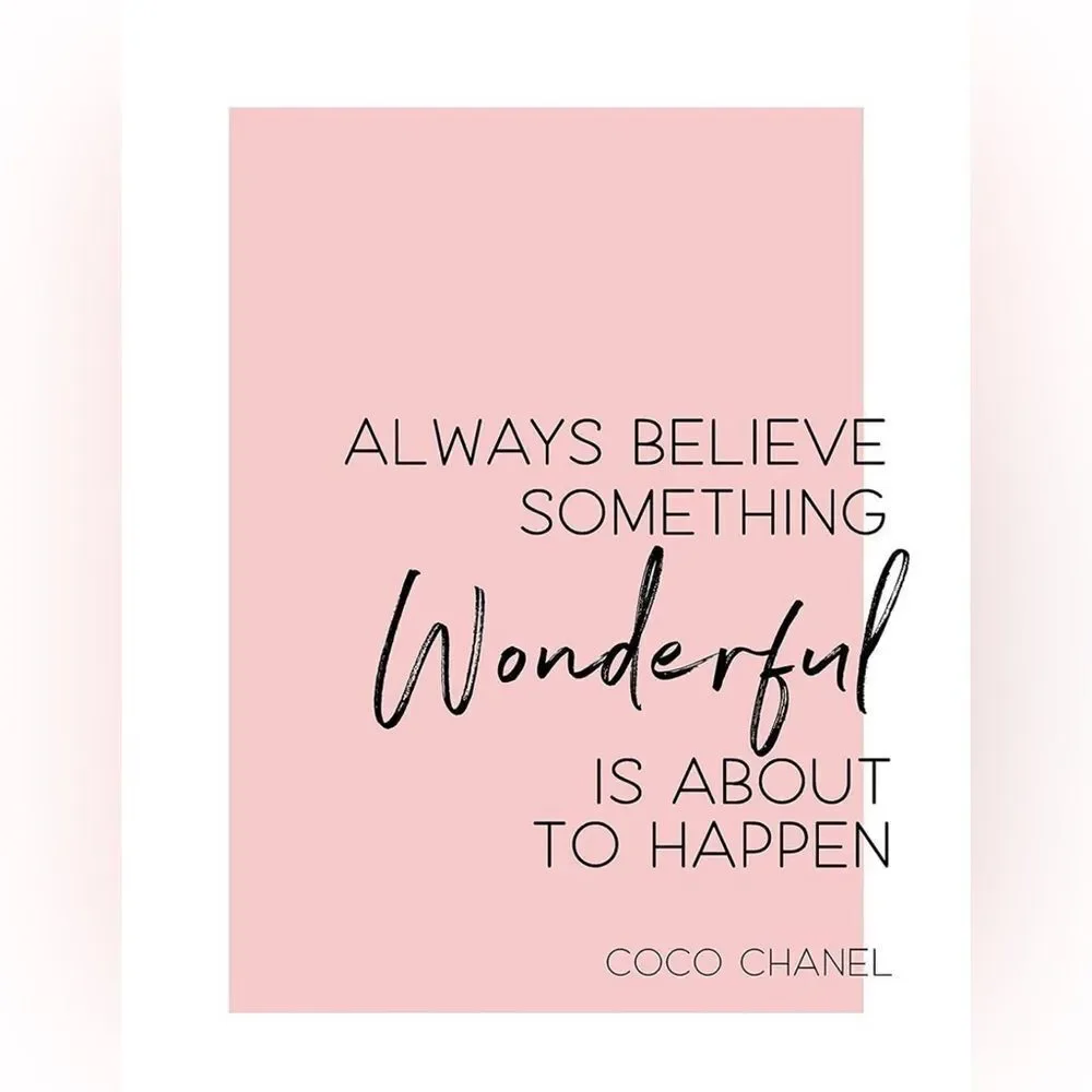 The faces and words of Coco Chanel print picture~ Office home decor YOU CHOOSE - Picture 7 of 8
